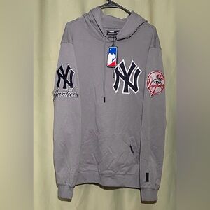 Pro Standard Luxury Athletic MLB New York Yankees Pullover LOGO Hoodie  XL NWT